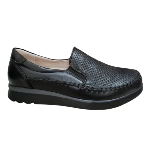 Црни мокасинки A18111-1