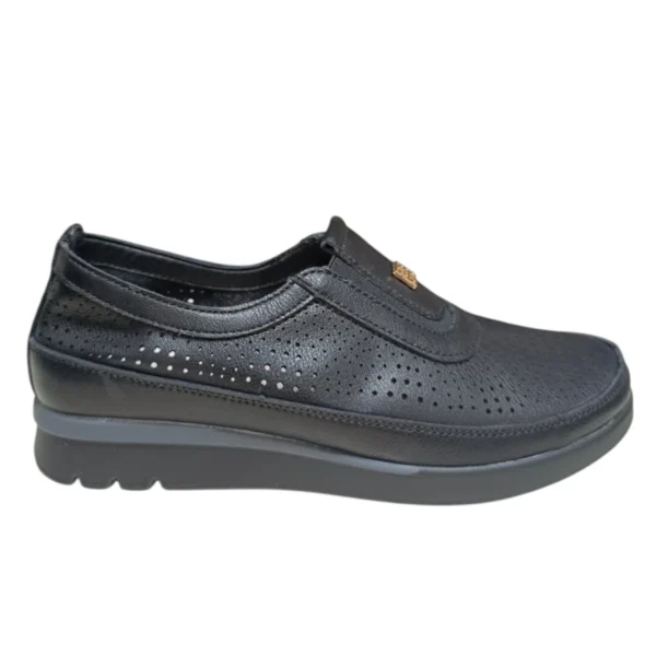 Црни мокасинки Е18076-1