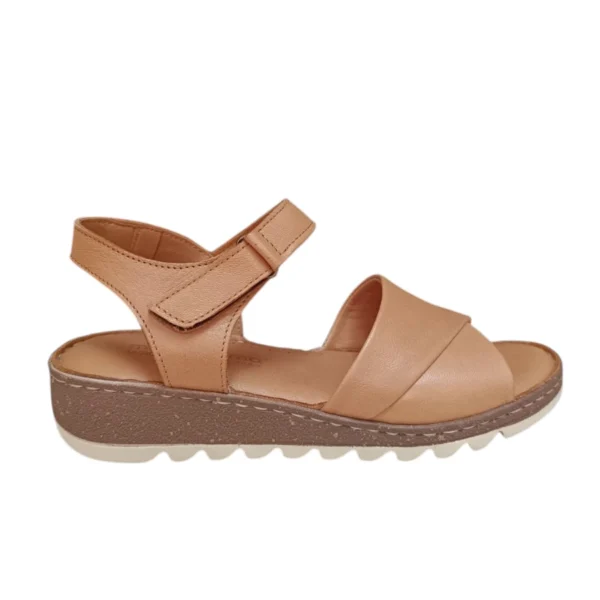 кожени сандали камел