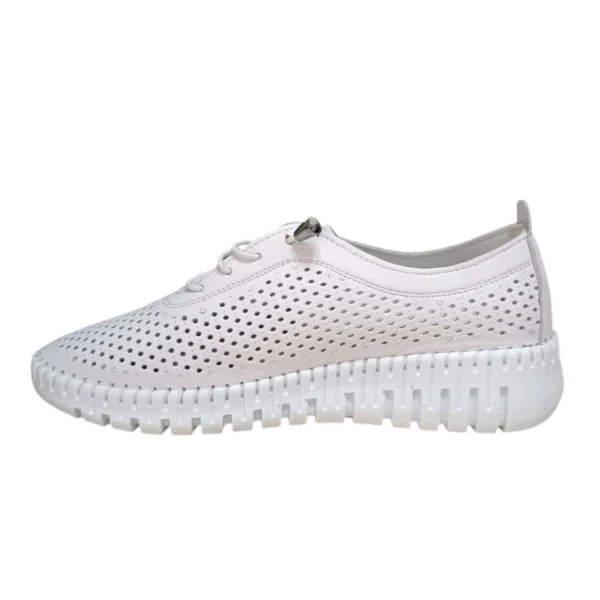 Alternative view of Кожни бели мокасинки 159