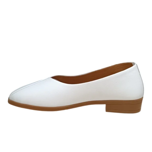 Alternative view of Кожни бели балетанки 1068