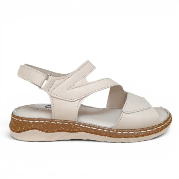 Кожни драп рамни сандали 6294