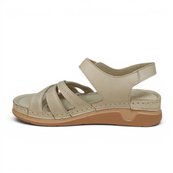 Alternative view of Кожни сандали зелени M030