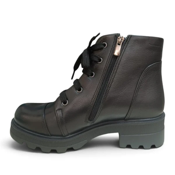 Кожни црни чизми 50-K - втор агол | Trendy Shoes
