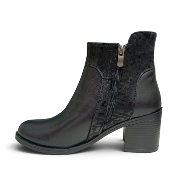 Кожни црни чизми 62-К - втор агол | Trendy Shoes
