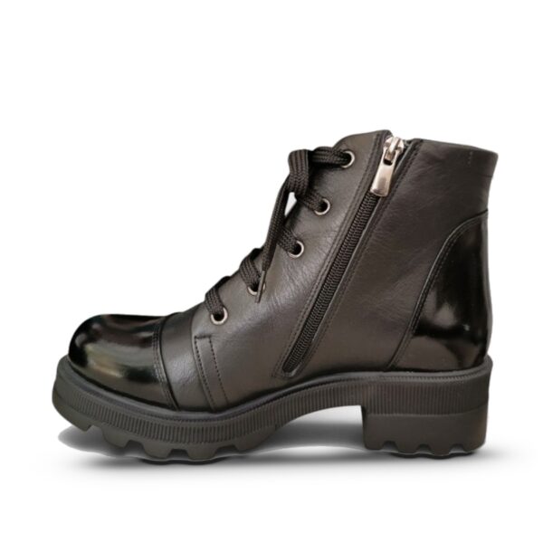 Кожни црни мартинки 1054 К - втор агол | Trendy Shoes