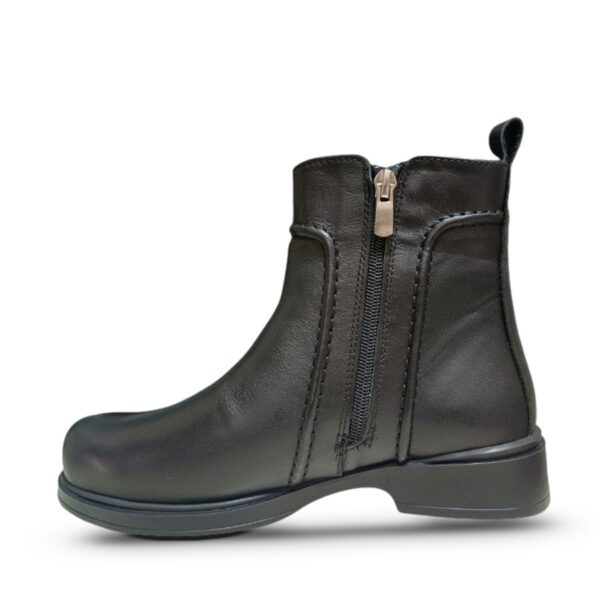 Кожнини црни чизми 605-01 - втор агол | Trendy Shoes
