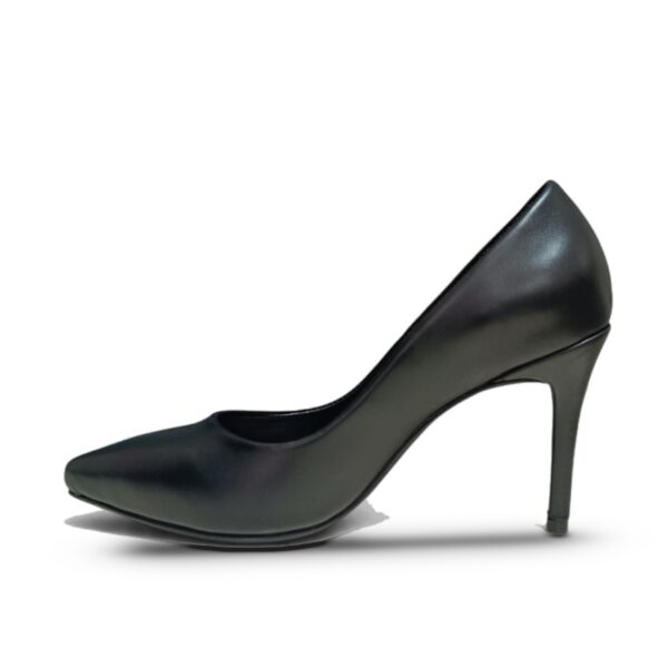 Кожни црни салонки 910 - втор агол | Trendy Shoes