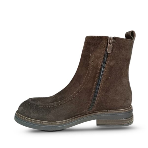 Кожни кафе велур чизми 4500 - втор агол | Trendy Shoes